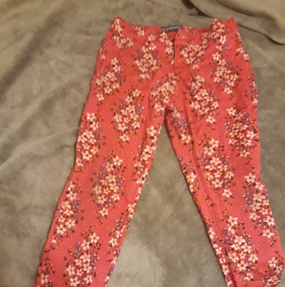 Girls floral old navy jeggings